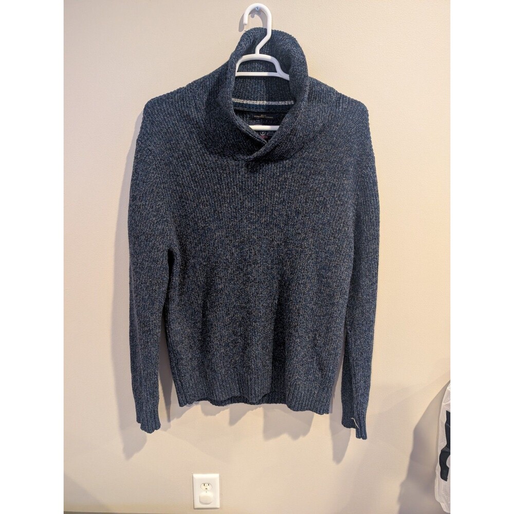 American Eagle Outfitters Athletic Fit Blue Shawl Collar Wool Blend Mens XL